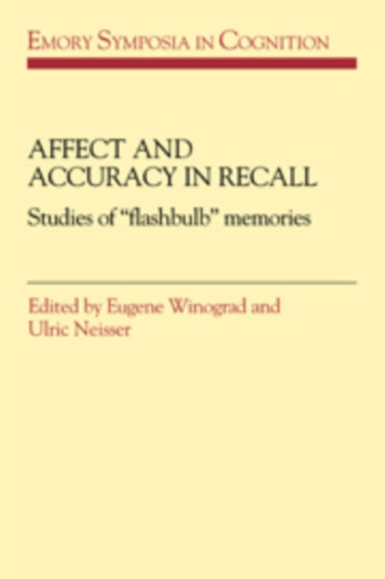 Book cover of: Affect and Accuracy in Recall