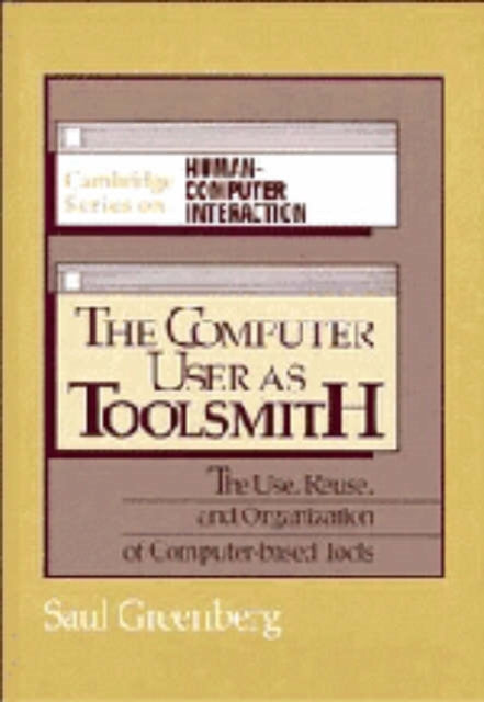 Book cover of: Computer User as Toolsmith
