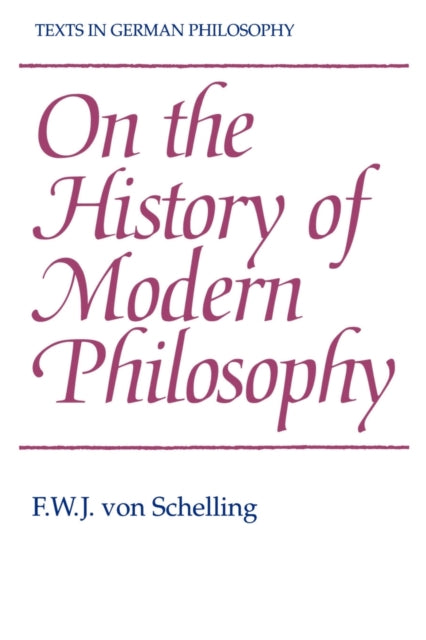 Book cover of: On the History of Modern Philosophy