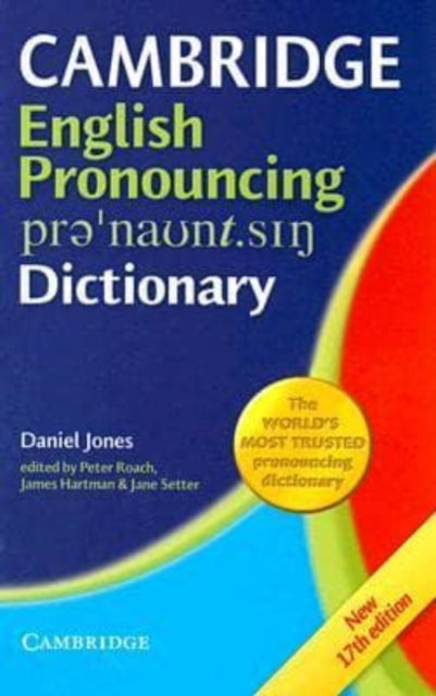 Book cover of: English Pronouncing Dictionary. By: Daniel Jones