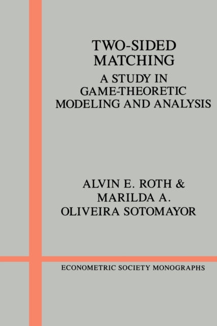 Book cover of: Two-Sided Matching. By: Alvin E. Roth