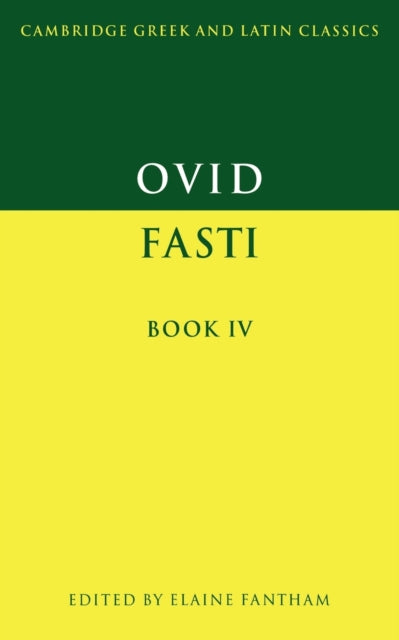 Book cover of: Ovid: Fasti Book IV. By: Ovid