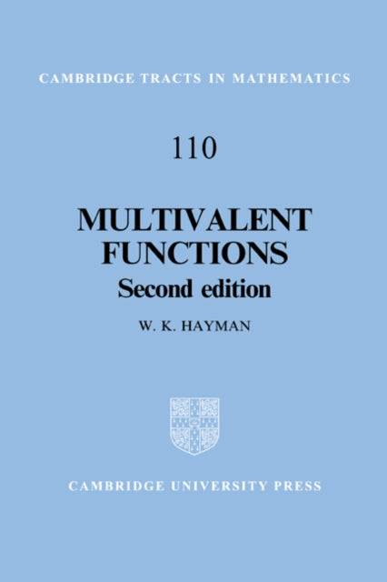 Book cover of: Multivalent Functions