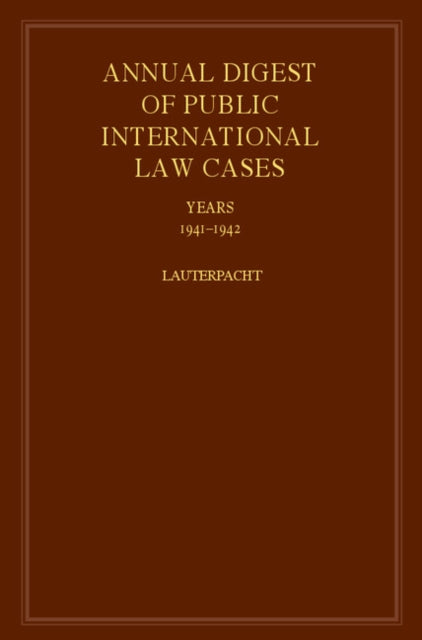 Book cover of: International Law Reports. By: H. Lauterpacht
