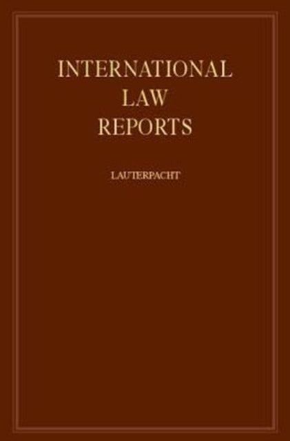 Book cover of: International Law Reports. By: E. Lauterpacht