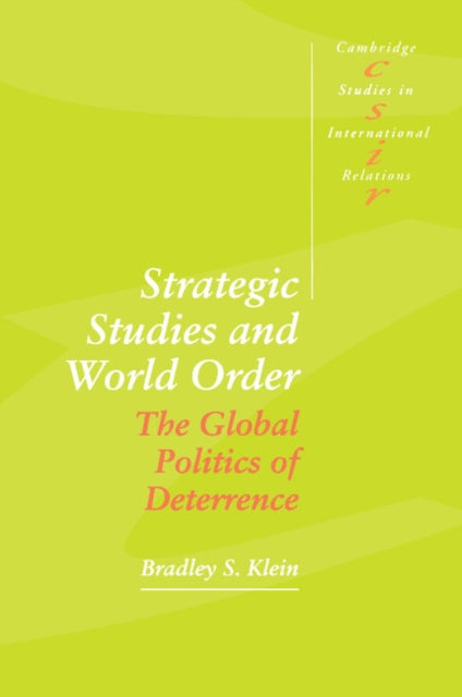 Book cover of: Strategic Studies and World Order