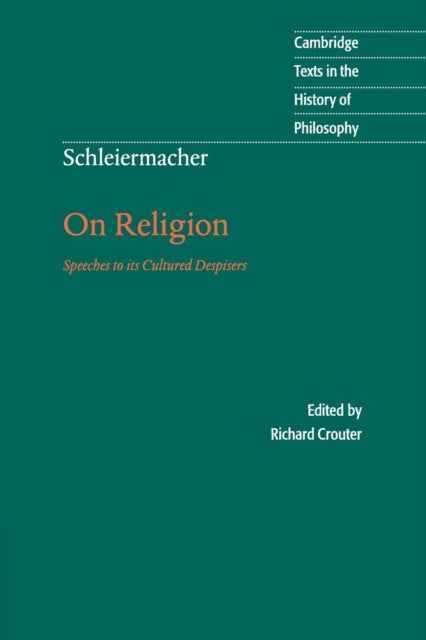 Book cover of: Schleiermacher: On Religion