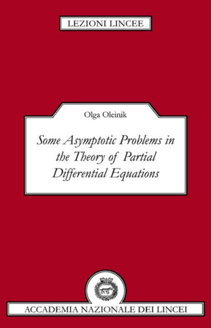 Book cover of: Some Asymptotic Problems in the Theory of Partial Differential Equations