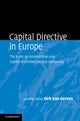 Book cover of: Capital Directive in Europe