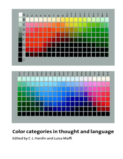 Book cover of: Color Categories in Thought and Language