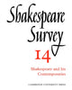 Book cover of: Shakespeare Survey. By: Allardyce Nicoll