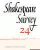 Book cover of: Shakespeare Survey. By: Muir, Kenneth.