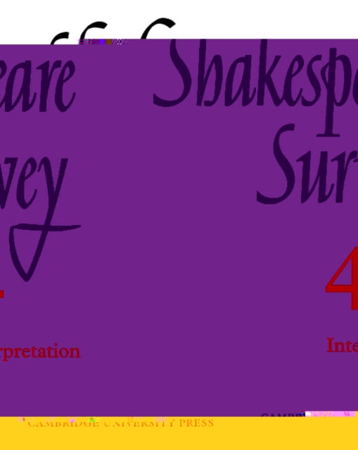 Book cover of: Shakespeare Survey. By: Allardyce Nicoll