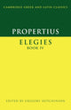 Book cover of: Propertius: Elegies Book IV. By: Sextus Propertius