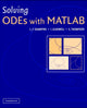 Book cover of: Solving ODEs with MATLAB. By: L. F. Shampine