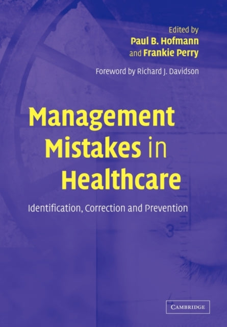 Book cover of: Management Mistakes in Healthcare