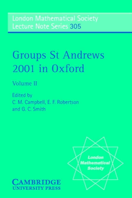 Book cover of: Groups St Andrews 2001 in Oxford: Volume 2