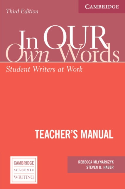 Book cover of: In our own Words Teacher's Manual. By: Rebecca Mlynarczyk