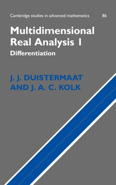 Book cover of: Multidimensional Real Analysis I