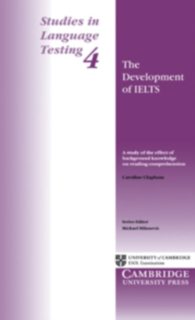 Book cover of: Studies in Language Testing 4. By: Caroline Clapham