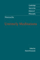 Book cover of: Nietzsche: Untimely Meditations