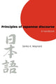 Book cover of: Principles of Japanese Discourse