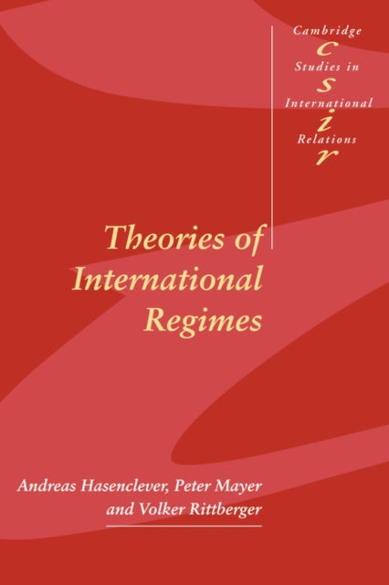 Book cover of: Theories of International Regimes