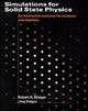 Book cover of: Simulations for Solid State Physics Paperback without CD-ROM