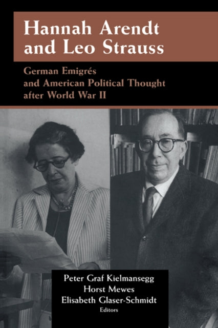 Book cover of: Hannah Arendt and Leo Strauss