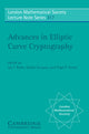 Book cover of: Advances in Elliptic Curve Cryptography