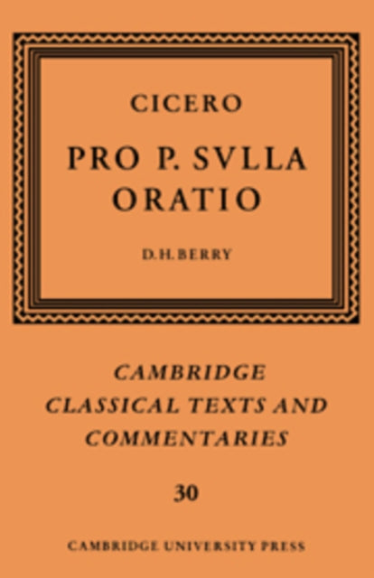 Book cover of: Cicero: Pro P. Sulla oratio. By: Cicero