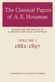 Book cover of: Classical Papers of A. E. Housman: Volume 1, 1882–1897. By: F. R. D. Goodyear