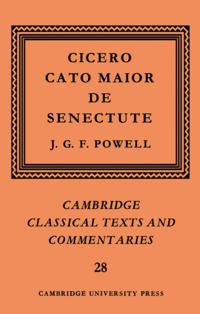 Book cover of: Cicero: Cato Maior de Senectute. By: Cicero