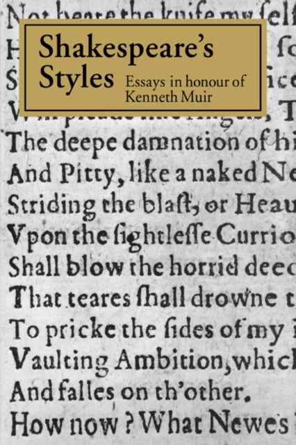 Book cover of: Shakespeare's Styles