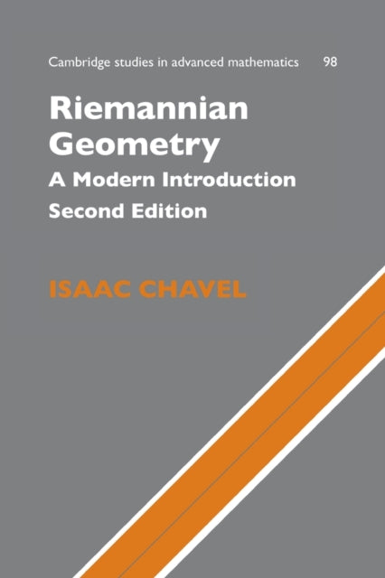 Book cover of: Riemannian Geometry. By: Isaac Chavel