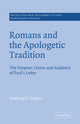Book cover of: Romans and the Apologetic Tradition. By: Anthony J. Guerra