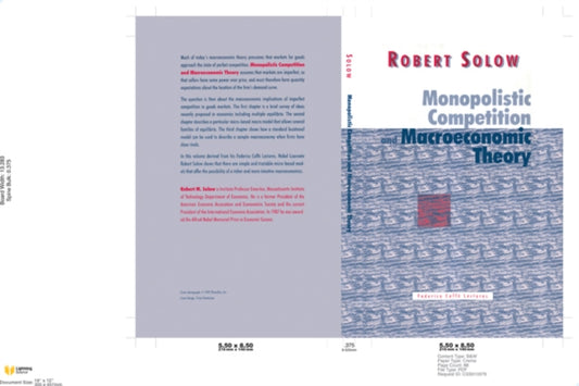 Book cover of: Monopolistic Competition and Macroeconomic Theory
