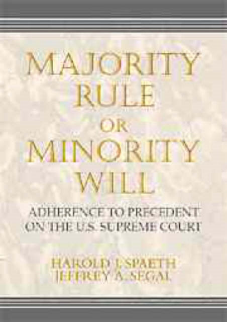 Book cover of: Majority Rule or Minority Will