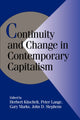 Book cover of: Continuity and Change in Contemporary Capitalism
