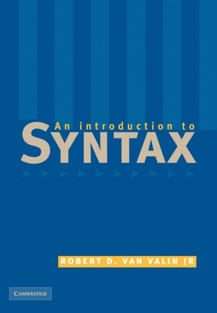 Book cover of: Introduction to Syntax. By: Jr, Robert D. van Valin
