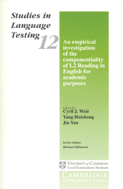 Book cover of: Empirical Investigation of the Componentiality of L2 Reading in English for Academic Purposes. By: Cyril Weir
