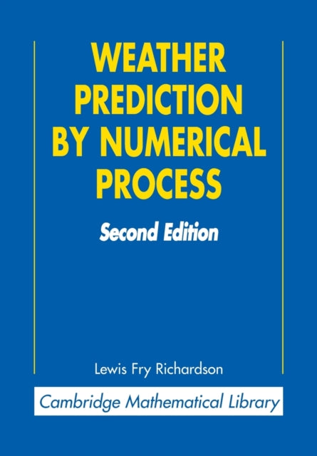 Book cover of: Weather Prediction by Numerical Process. By: Lewis Fry Richardson
