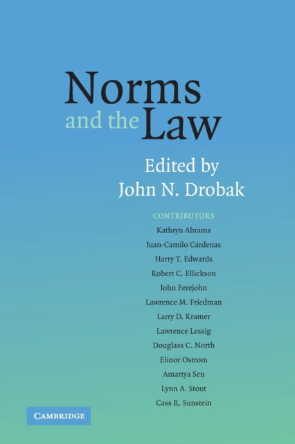 Book cover of: Norms and the Law. By: John N. Drobak