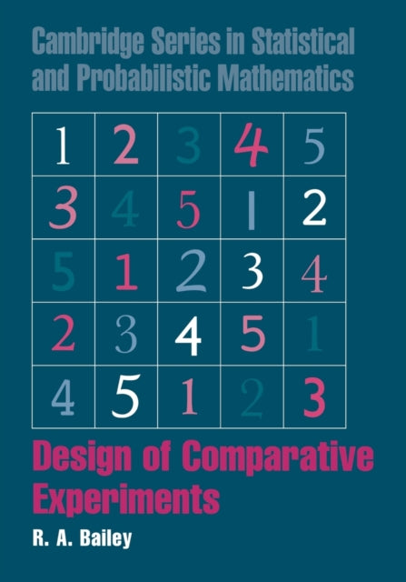 Book cover of: Design of Comparative Experiments. By: R. A. Bailey