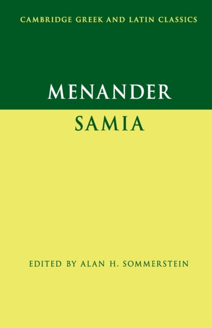 Book cover of: Menander: Samia (The Woman from Samos). By: Menander
