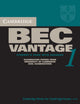 Book cover of: Cambridge BEC Vantage 1. By: University of Cambridge Local Examinations Syndicate
