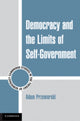 Book cover of: Democracy and the Limits of Self-Government. By: Adam Przeworski