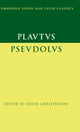 Book cover of: Plautus: Pseudolus. By: David Christenson