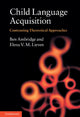 Book cover of: Child Language Acquisition. By: Ben Ambridge