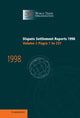 Book cover of: Dispute Settlement Reports 1998: Volume 1, Pages 1-231. By: World Trade Organization